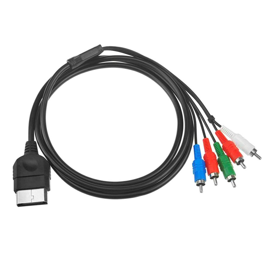 1080P Component TV RCA AV Video Cable For HDTV Xbox Audio Cable Adapter - Black