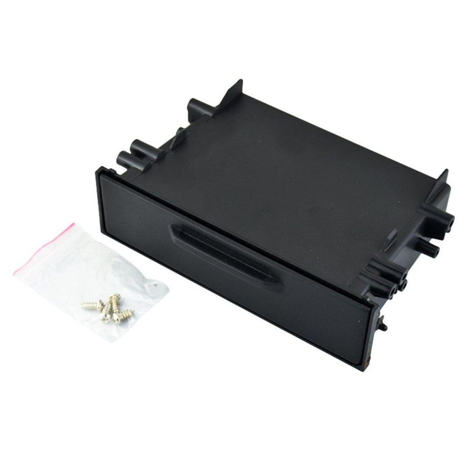 LA Universal Car Auto Single Din Radio Pocket Kit Installation Set Storage Box-Black