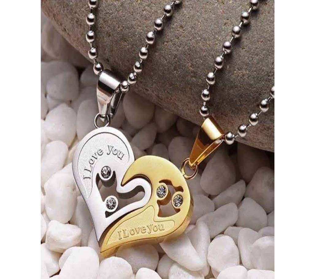 VALENTINE I LOVE YOU COUPLE PENDENT COMBO SET