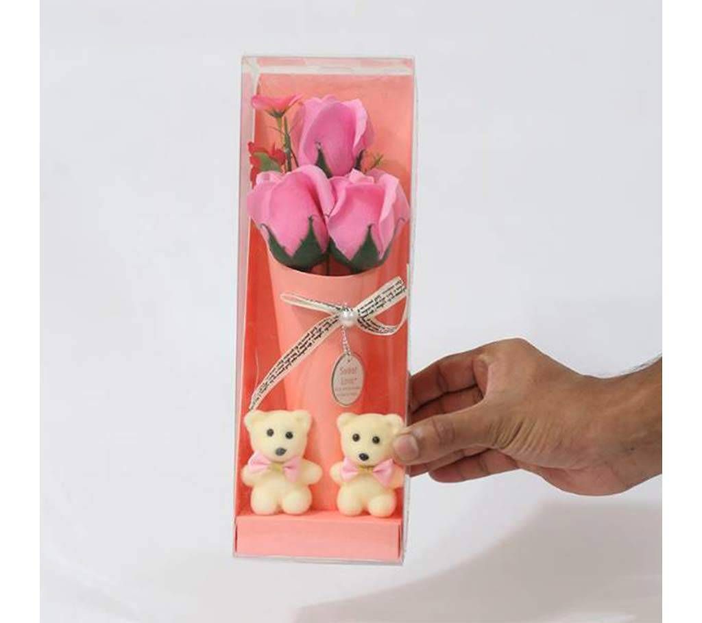 Two Panda Doll & Flowers-01