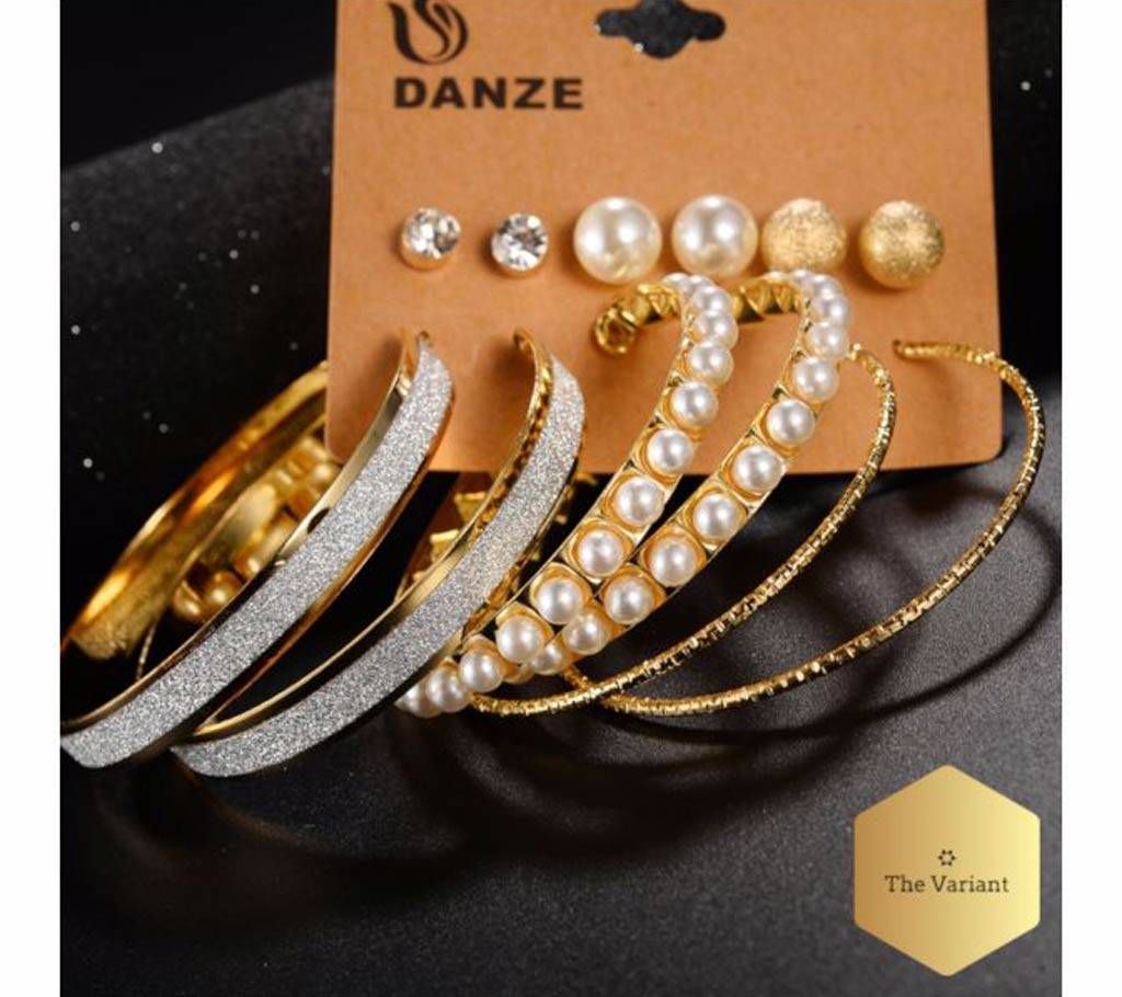 6 Pairs of Earrings Set