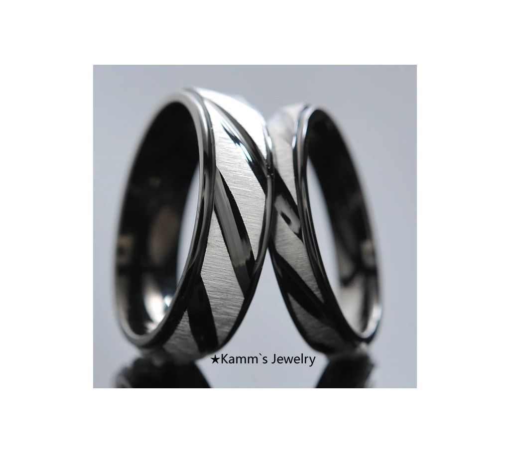 AMUMIU Stainless Steel Couples Rings for Men Women