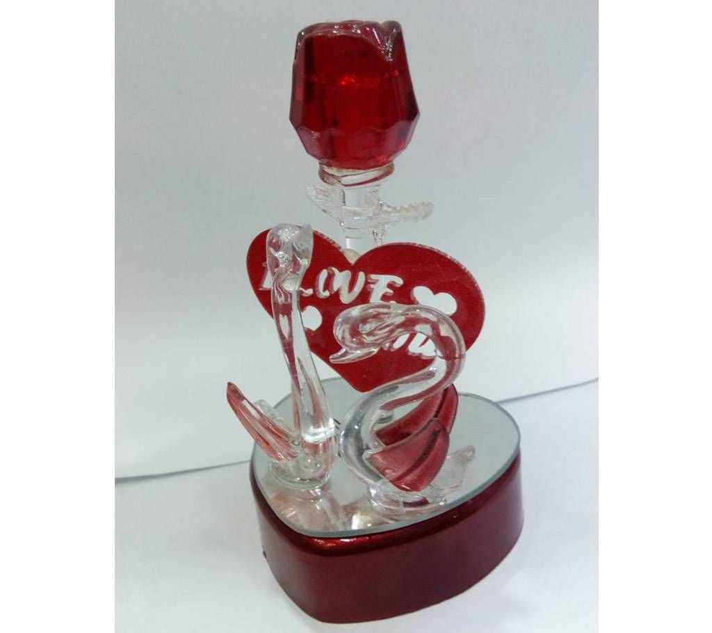 Glass made rose Valentine Gift 