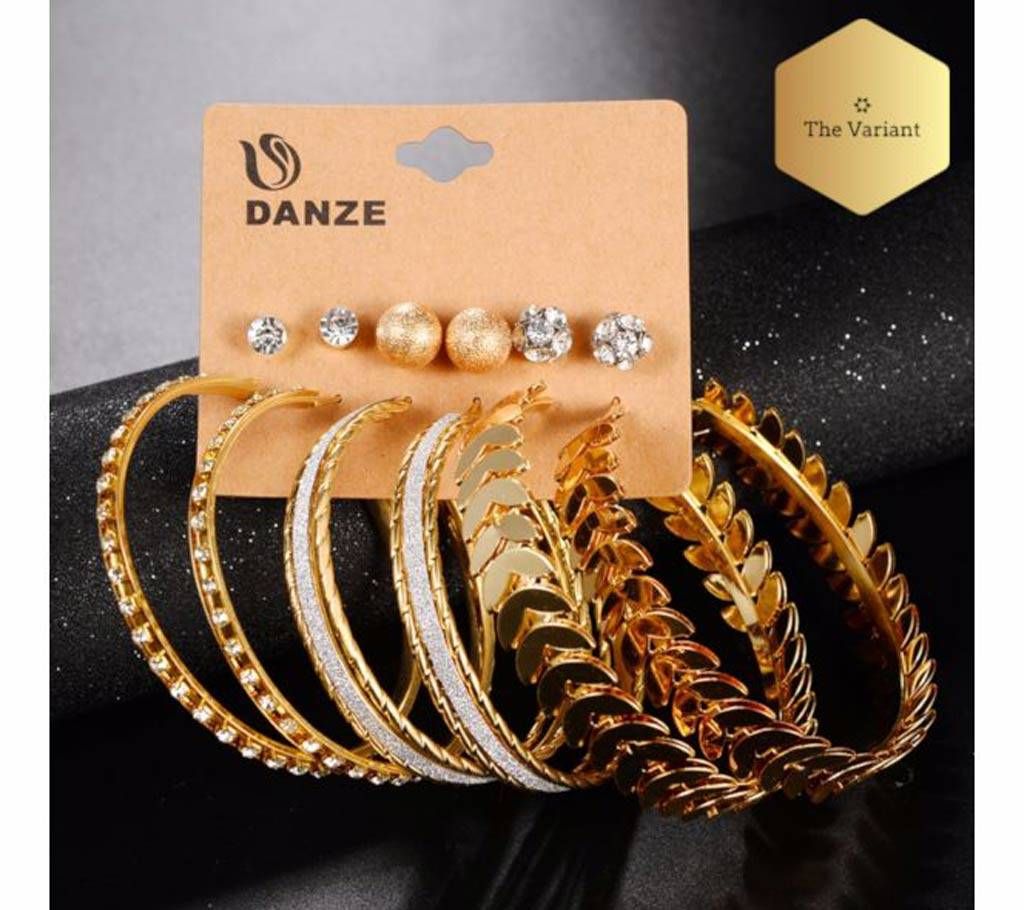 6 Pairs Earrings Set