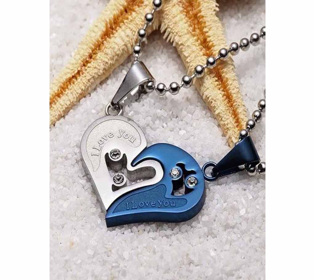 VALENTINE I LOVE YOU PENDENT COMBO SET - BLUE