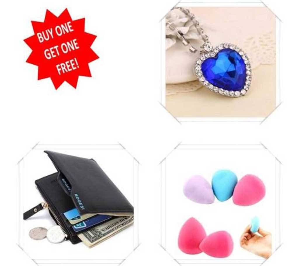 Titanic Ocean Necklace & Bogesi wallet with Blender MakeUp free