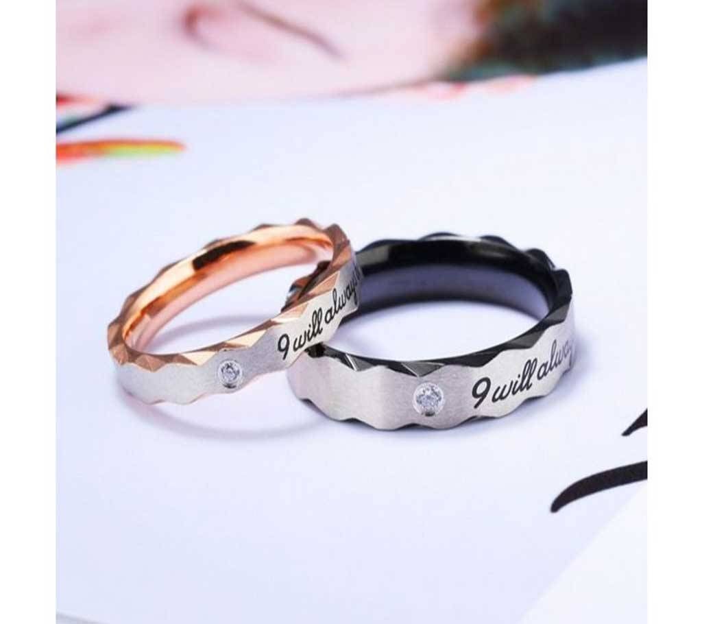 Women Men Fashion Titanium Steel Couples Lovers Wedding Band Rings Jewelry