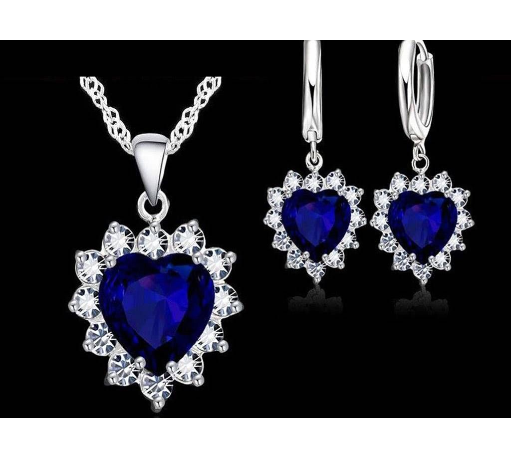 Heart-shaped Jewelry set for valentine 
