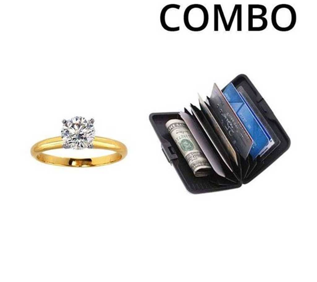 Combo of Credit Card Holder & Finger Ring
