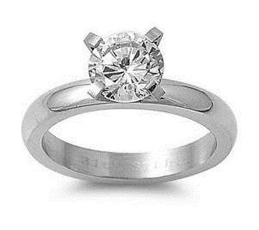 Silver Plated Zircon Finger Ring