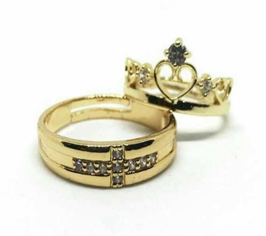 king and queen couple ring