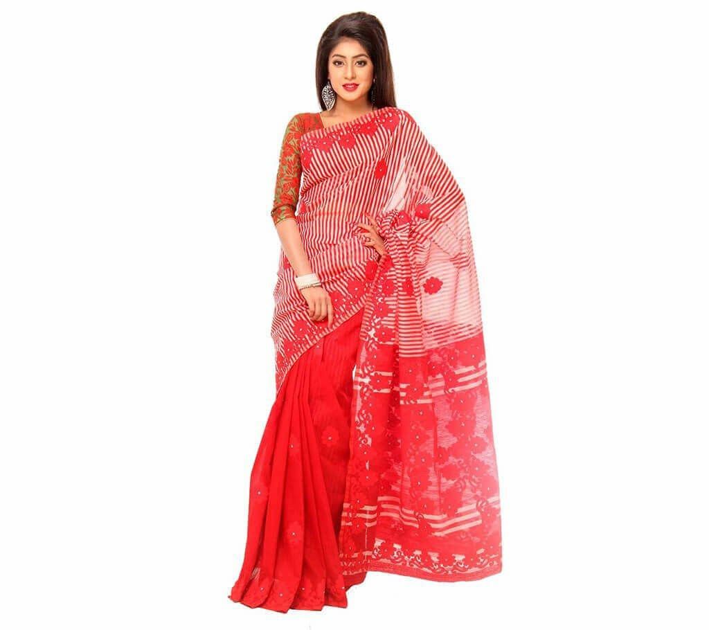 Pure Andi silk hand embroidery sharee
