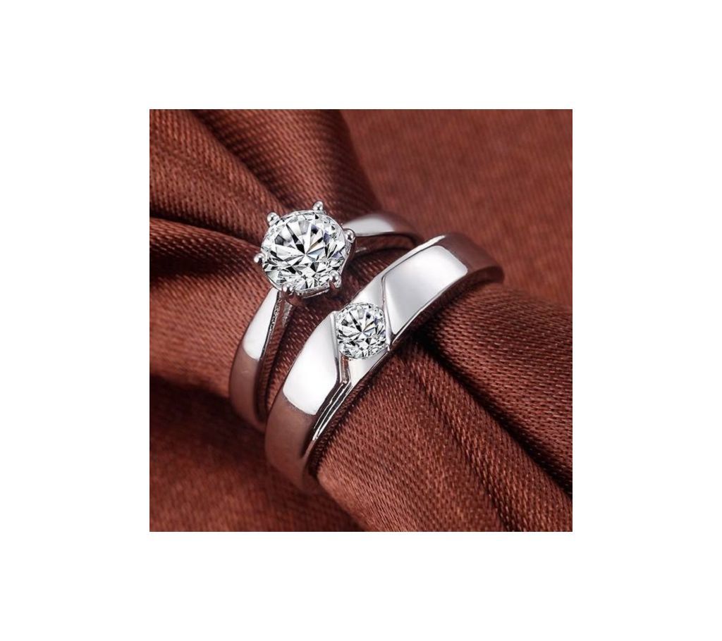 Couple Ring Vashiria Fashion Plated Gold Jewelry Romantic Imperial Crown&Cross Lover Ring