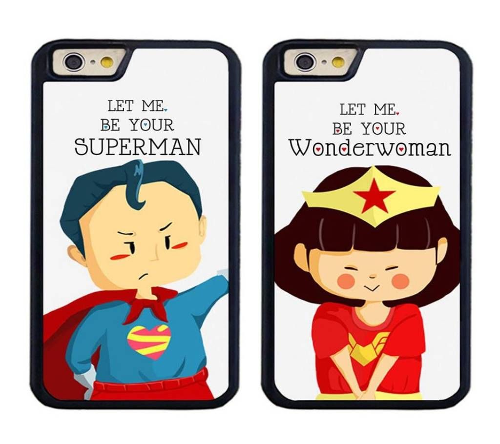 Superman Wonder Women Customized Couple Mobile Cover For Any Mobile Model 