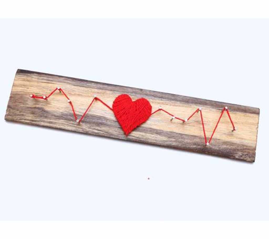 Love Heart Beat on wood