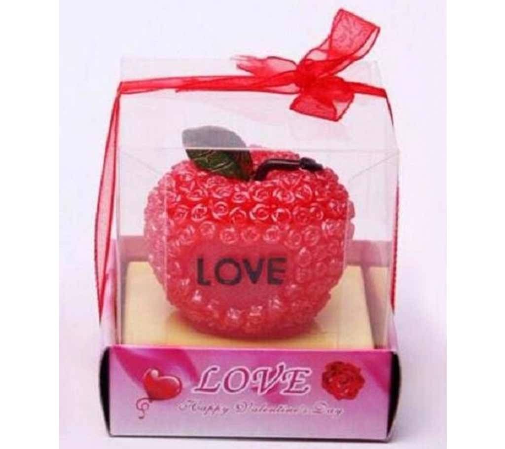 Valentines Apple Candle Gift Box