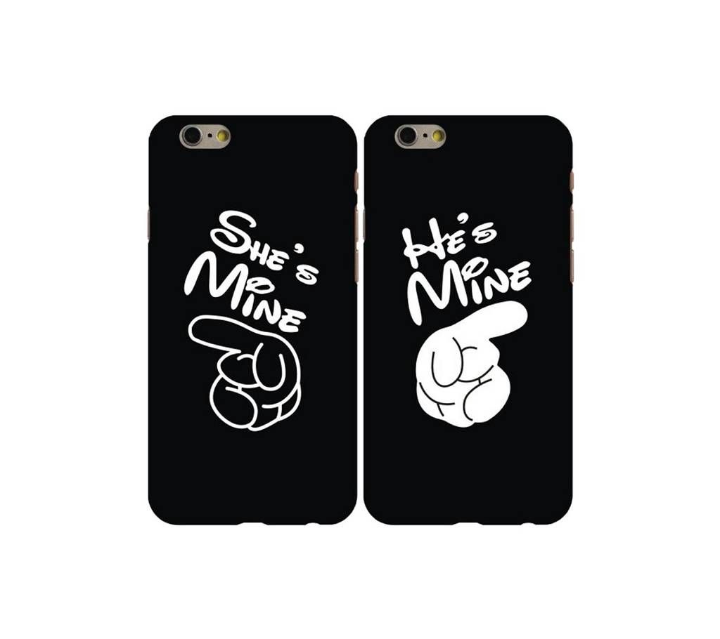 She's mine He's Mine Customized Couple Mobile Cover For Any Mobile Model 