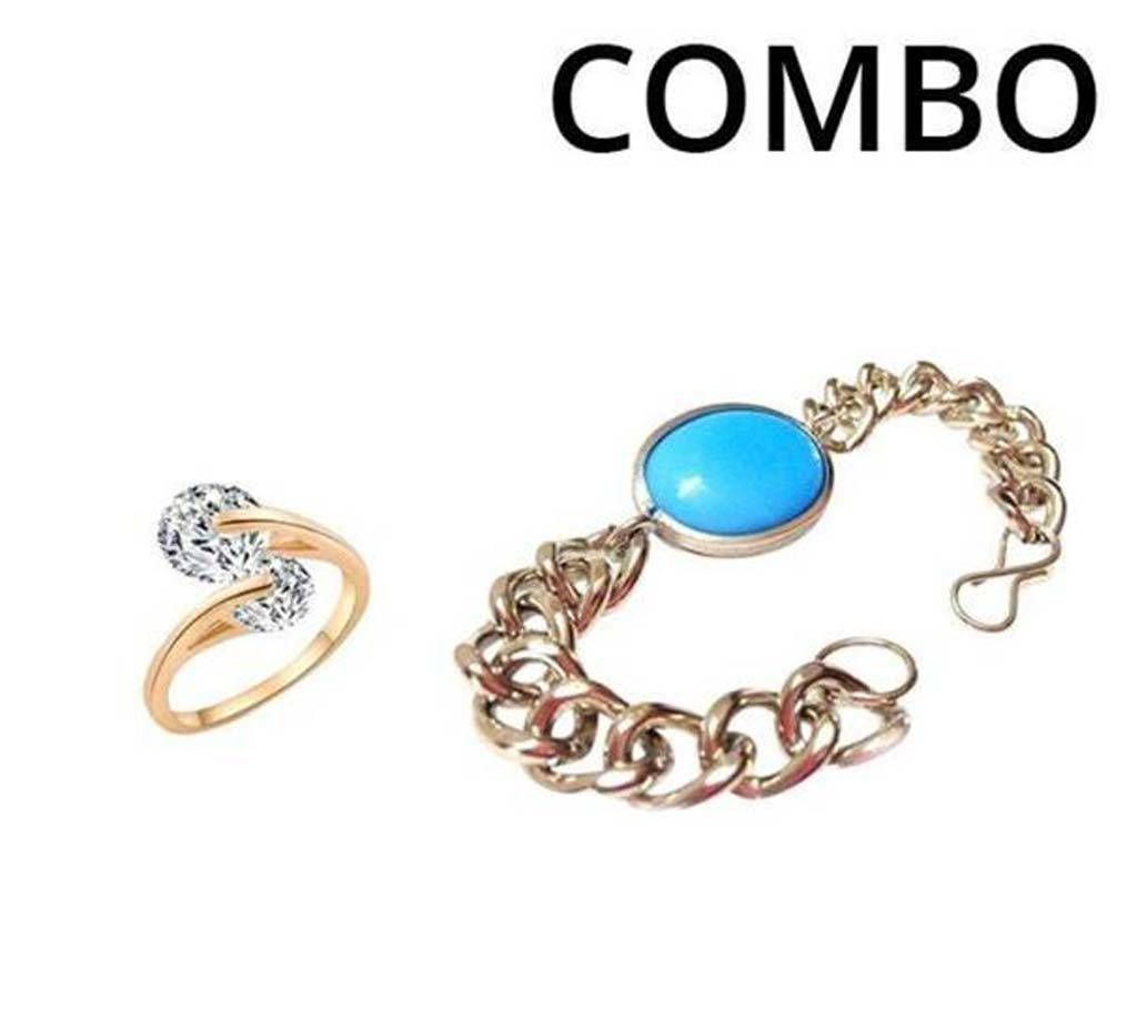Combo for Couple Bracelet and Finger Ring