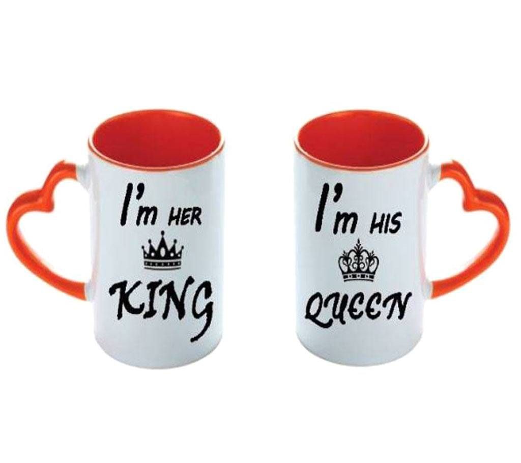 valentine love couple mug (King-Queen)