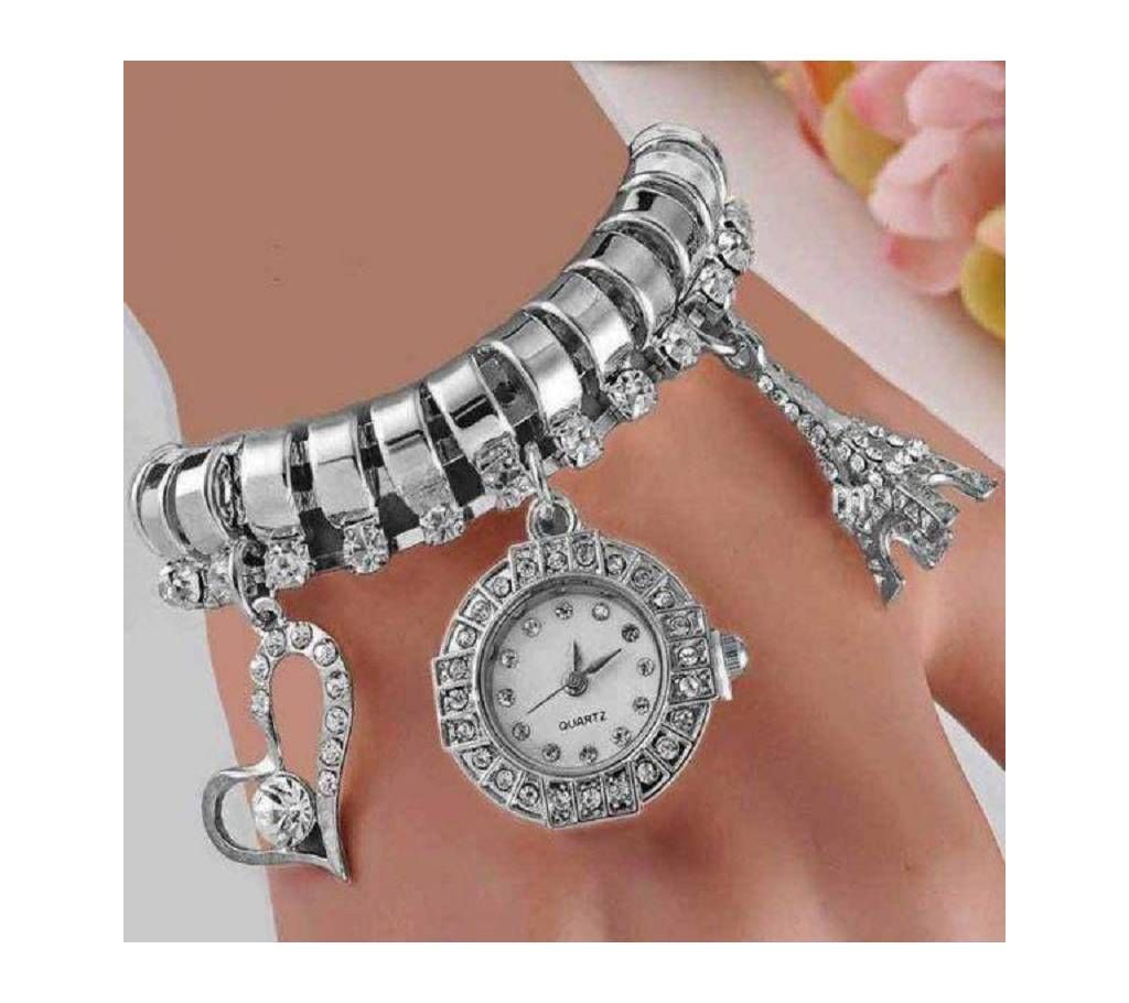 Eiffel Tower Watch Silver