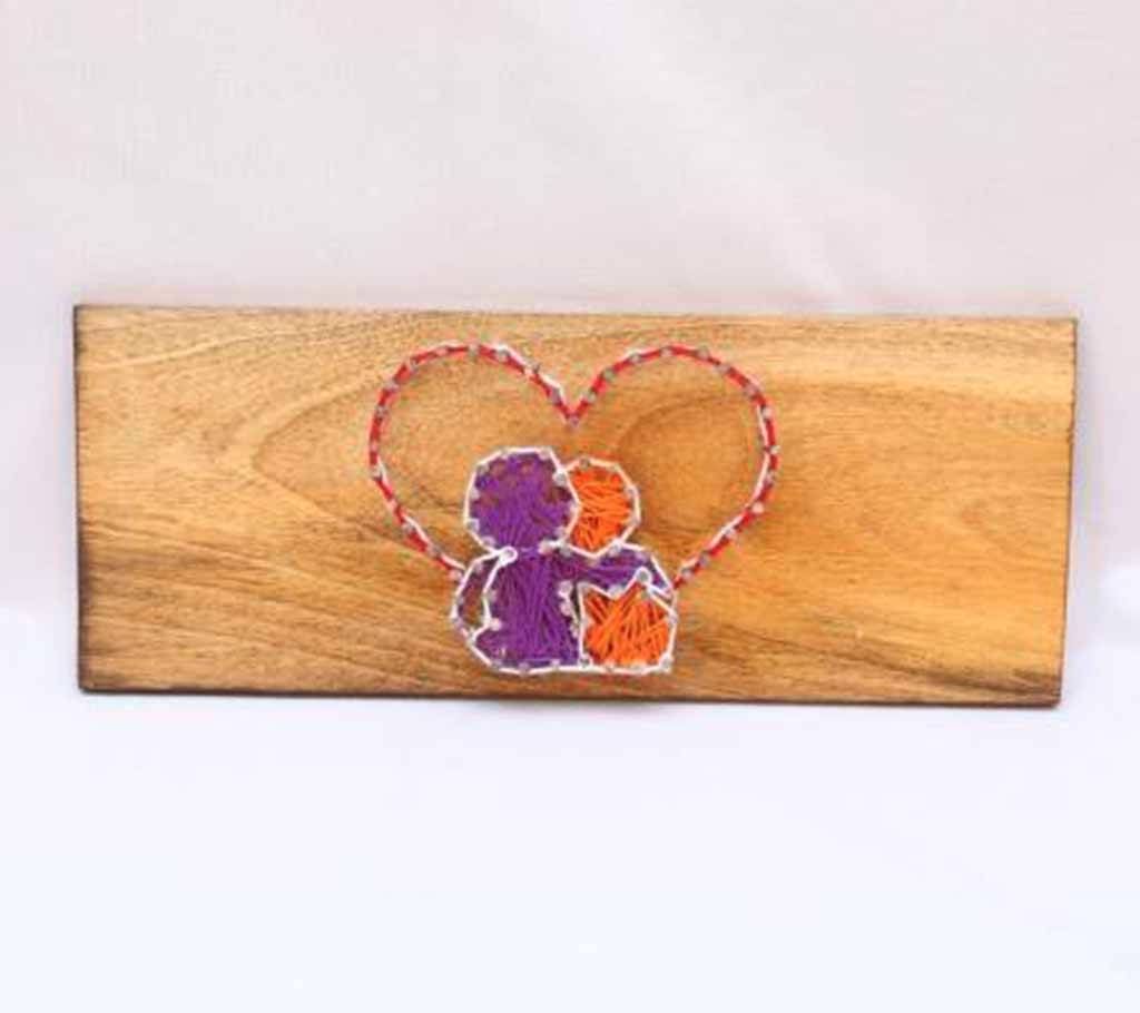 Couple Romance on wood
