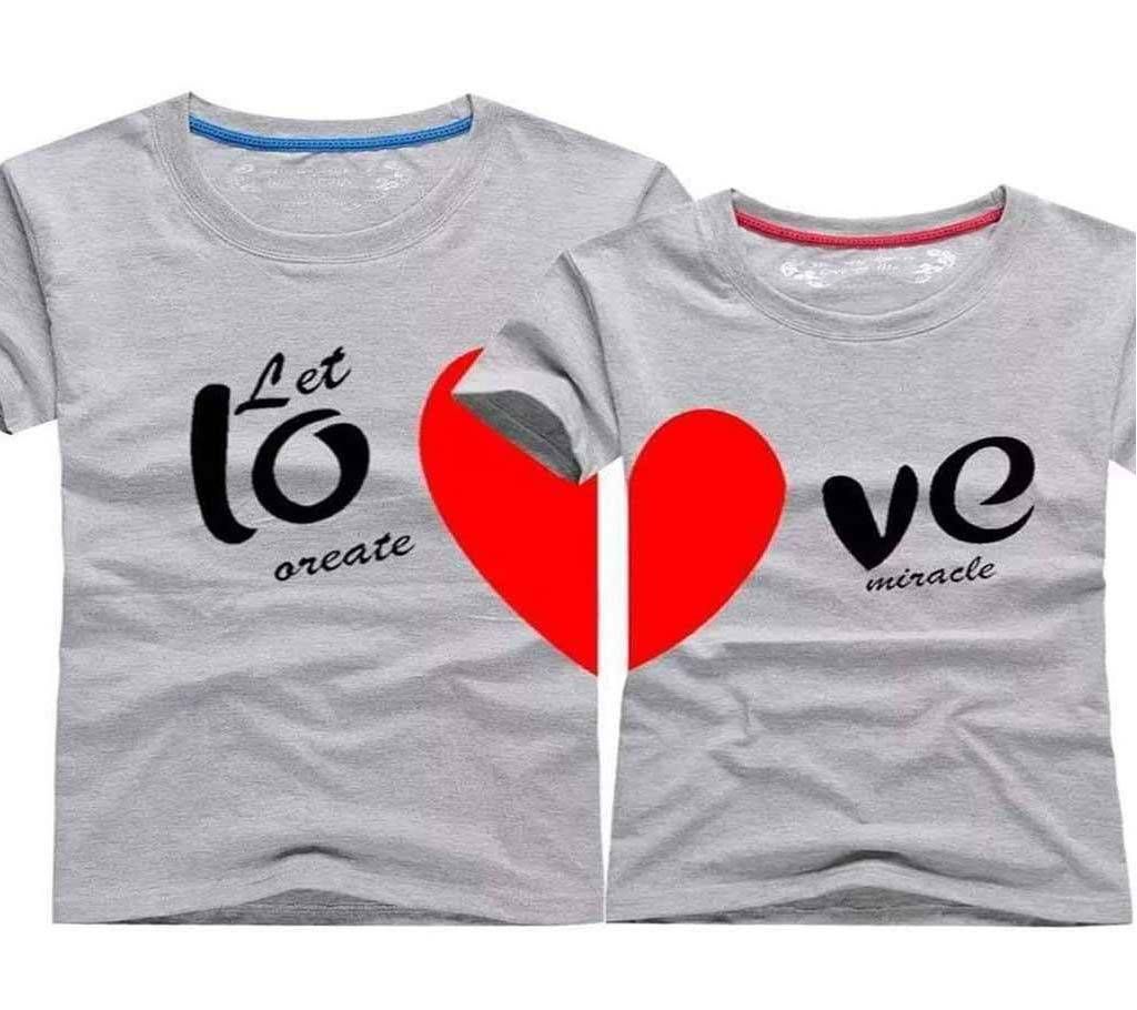 Men's & Women Valentine Day Couple T Shirt 