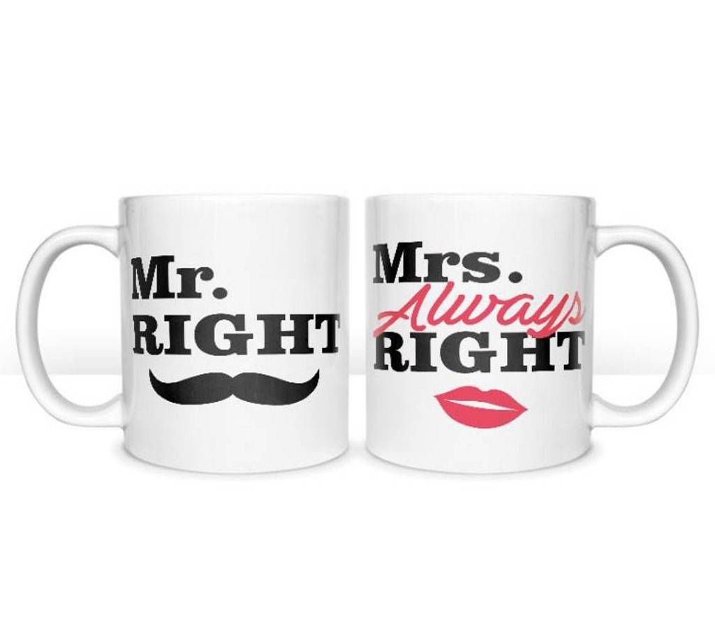 Mr. Right & Mrs. Always Right Coffee Mug