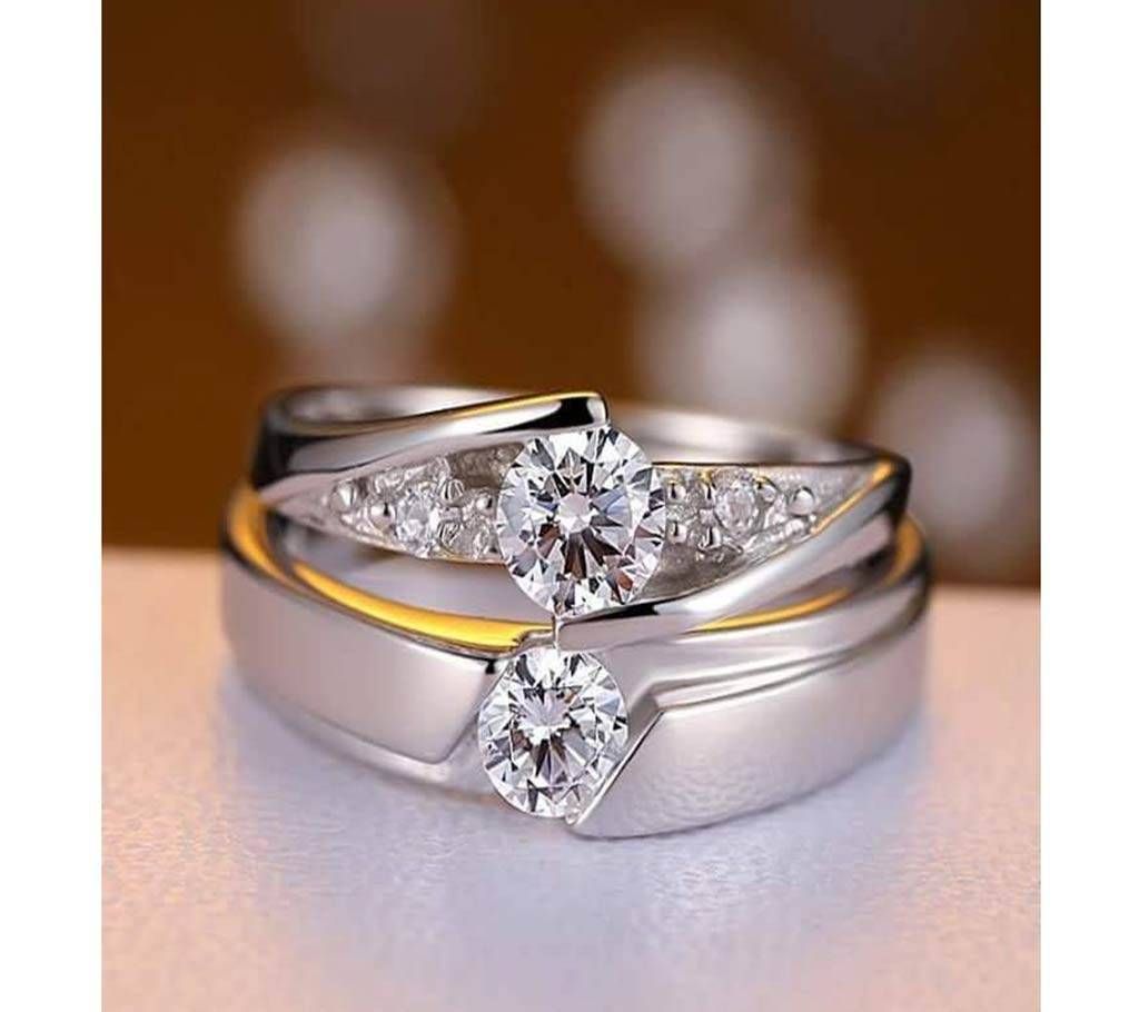 Silver Plated China Couple Ring