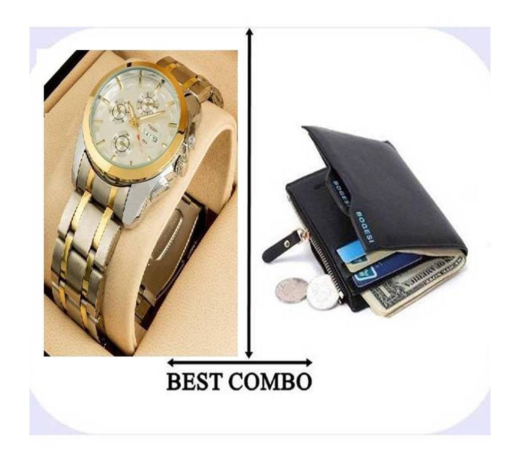 Couple Combo Watch Card Holder