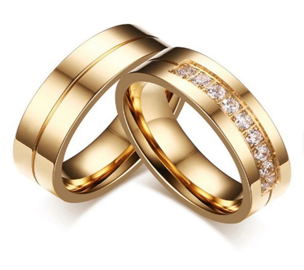 Golden Colour Couple Ring