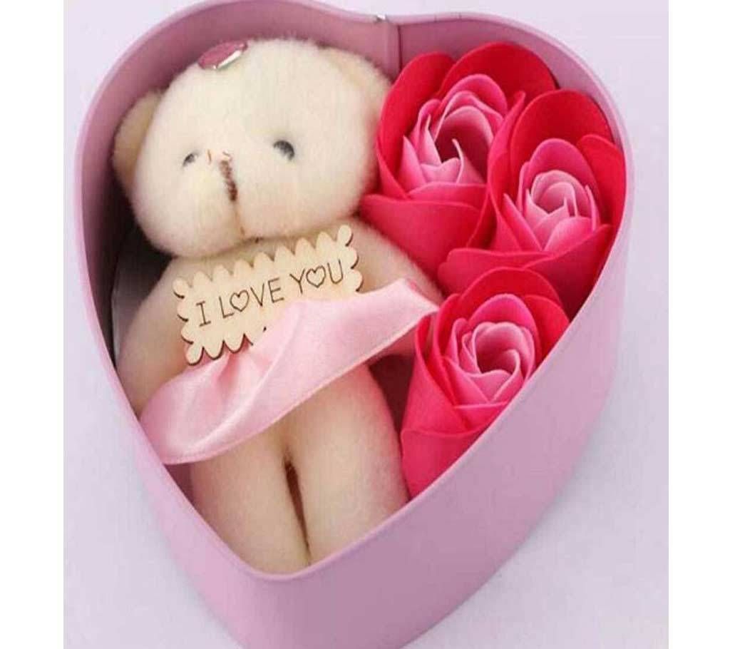 Sweet Love Aluminium Valentine Gift Box Set-Pink