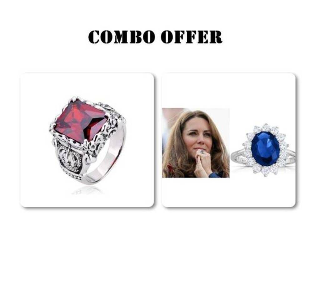 Combo offer Man's Finger Ring and Princess Diana F