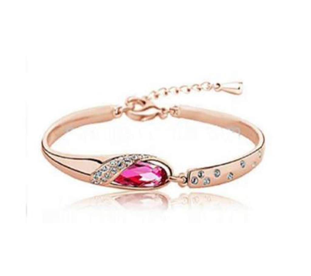 Sterling Golden Crystal Bracelet