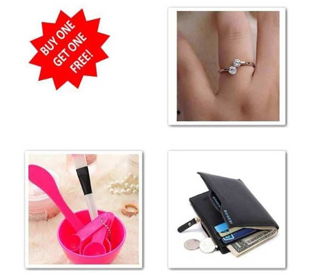 Combo 4 In 1 Set Face Care Tool & Bogesi Wallet wi
