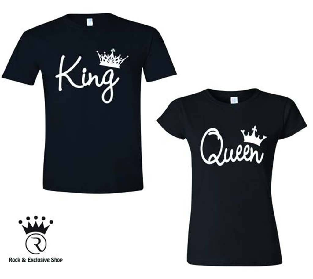 Valentine King Queen Couple T-Shirt