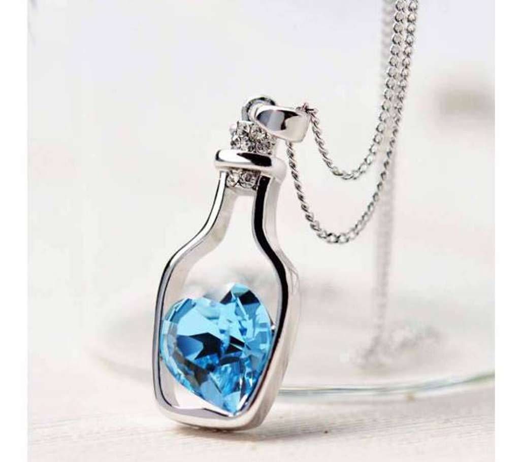 Bottle heart shaped pendant