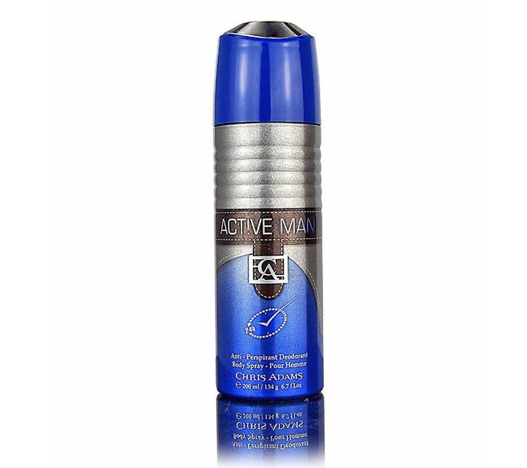 Chris Adams Body Spray Active Men- 200ml