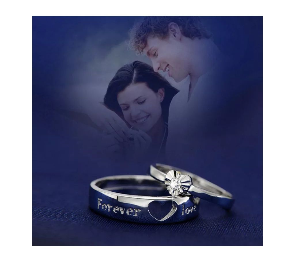 silver Color Jewelry For Men Women forever love Valentines Day gift