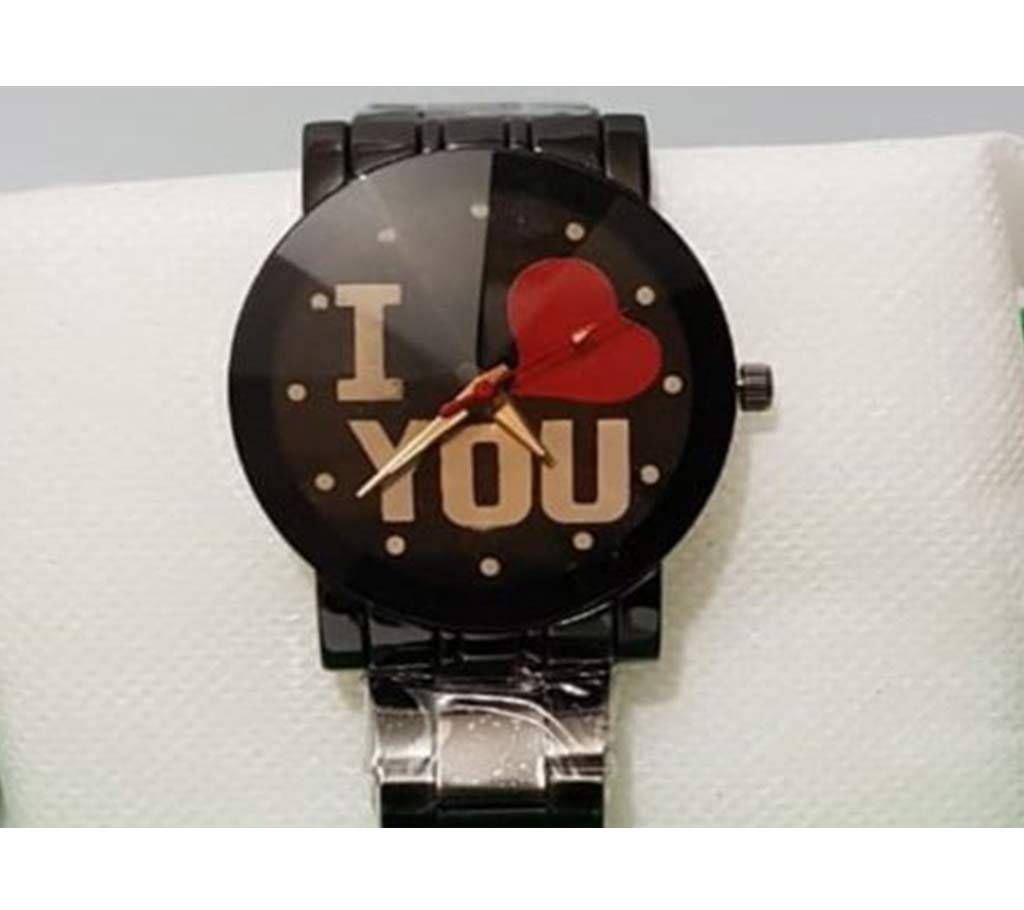  I LOVE YOU Gents Wrist Watch 