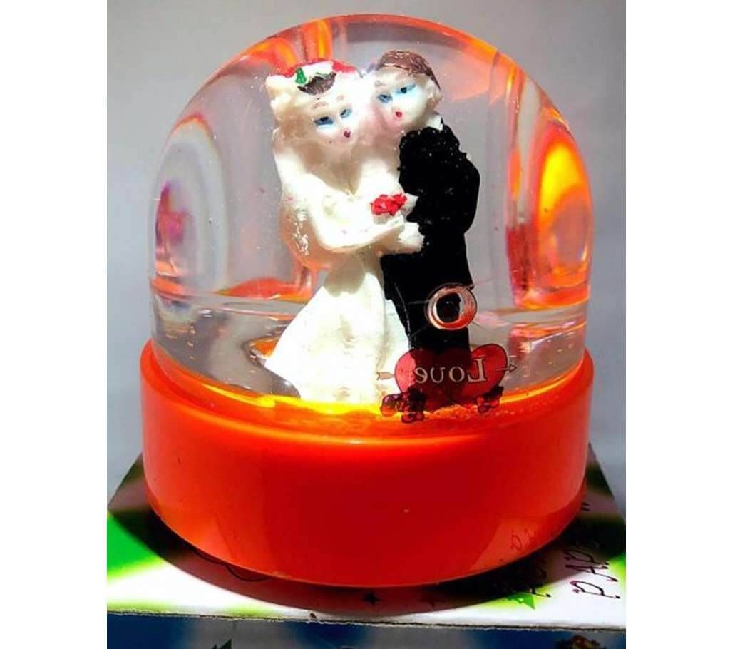 Couple showpiece with light and music excellent gift for Valentine 