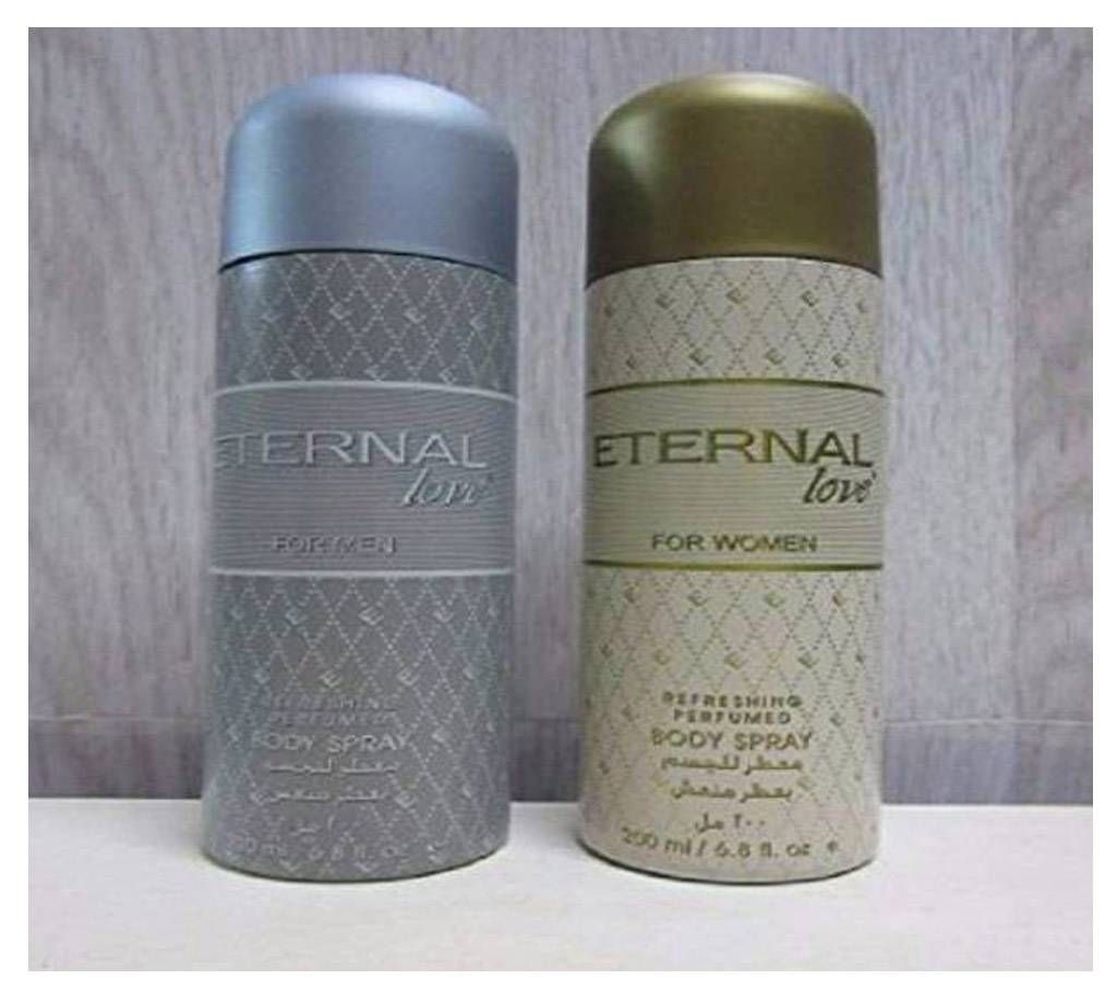 Valentain Eternal Love Body Spray For Men (2 pc)