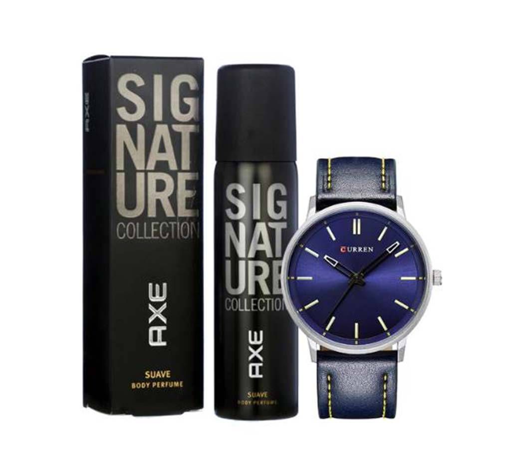 Axe signature Body Spry With Curren Watch Combo