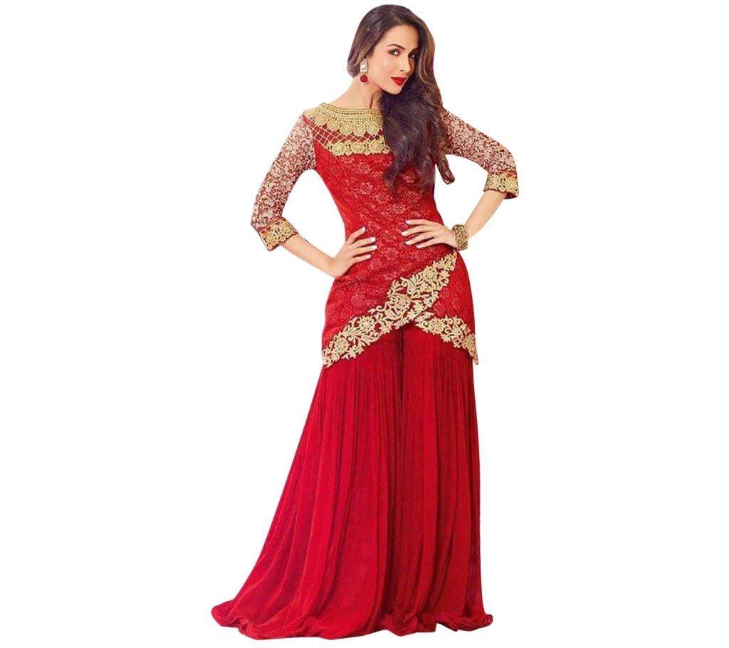 unstitched Georgette three piece 