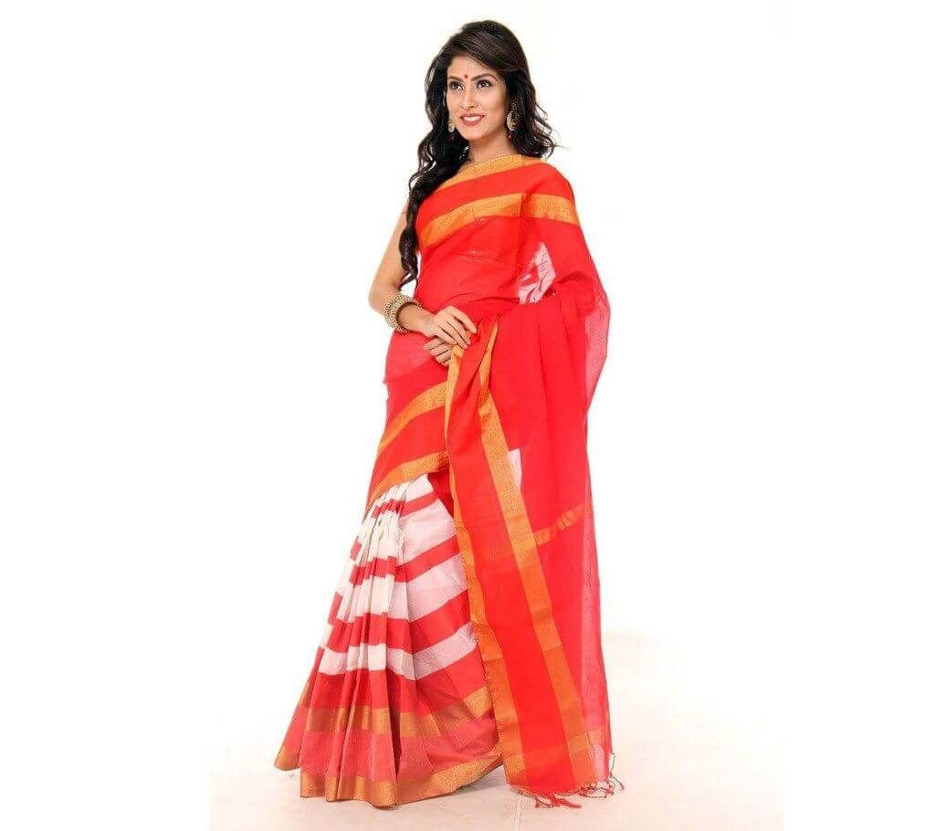 Multi color cotton sharee