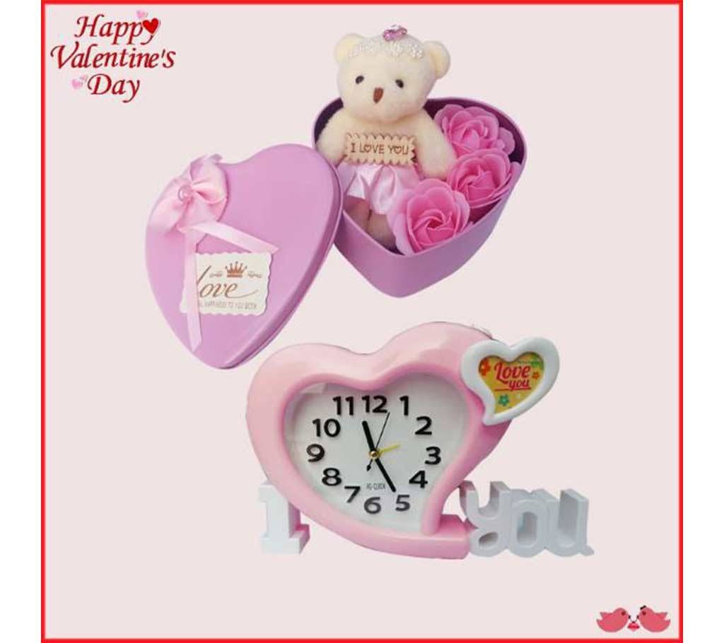 Sweet Love Alarm Clock & Gift Box Combo