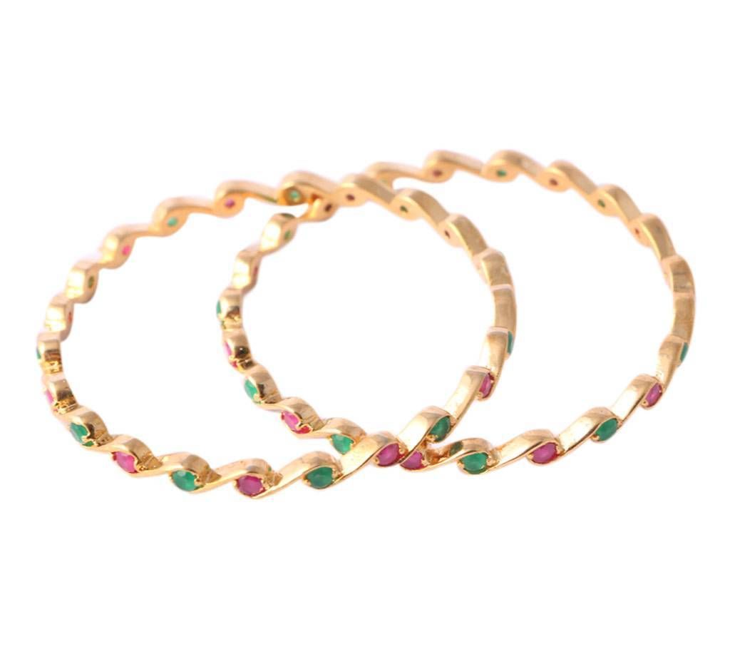 Indian Stone Chips Bangles (1 Pairs)