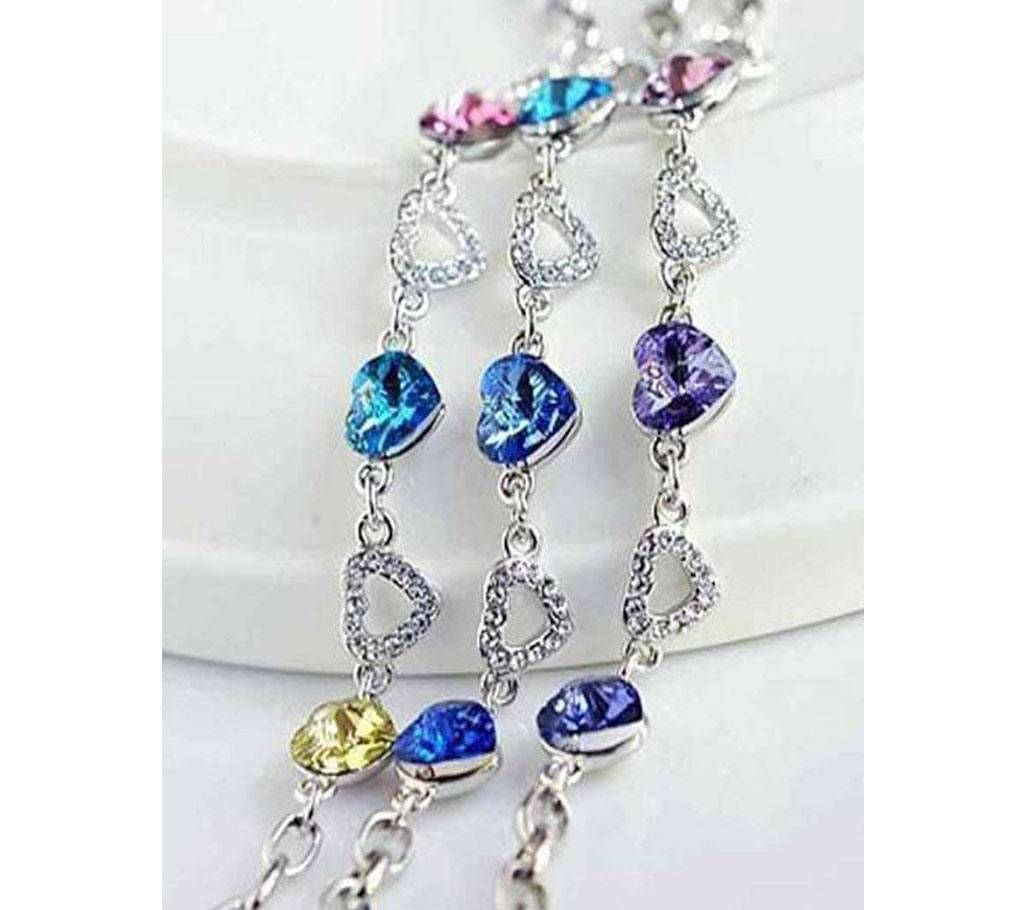 Ladies Stone Setting Love Bracelet