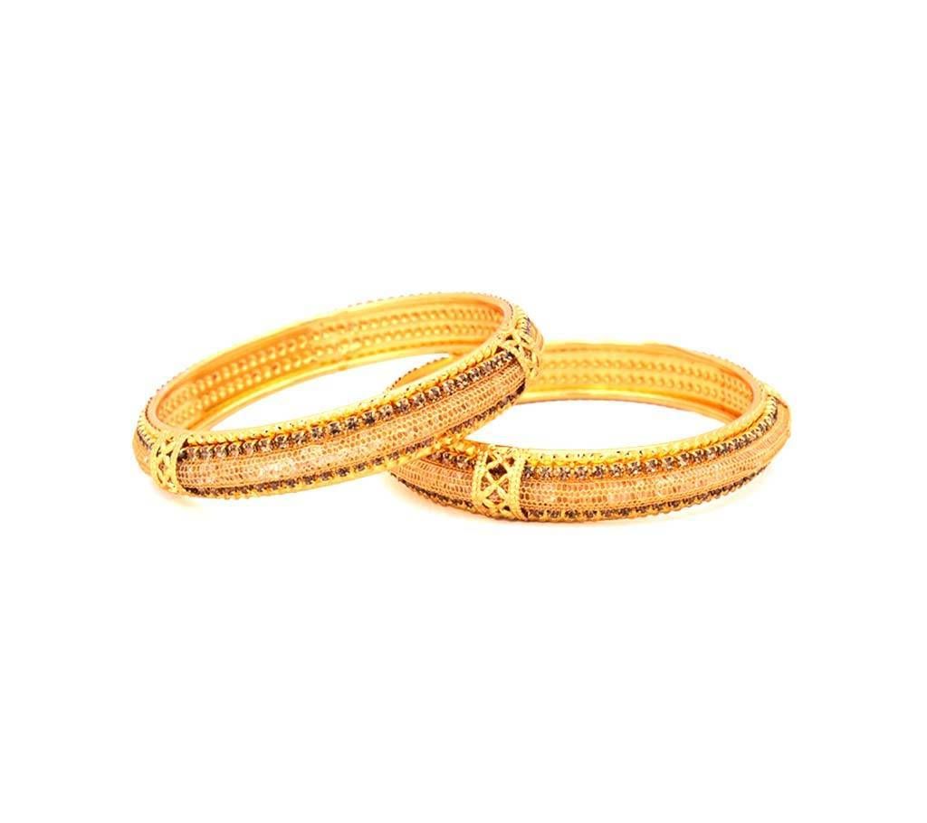 Indian Multi Color Stone Setting Chorus Bangles (1 Pairs)