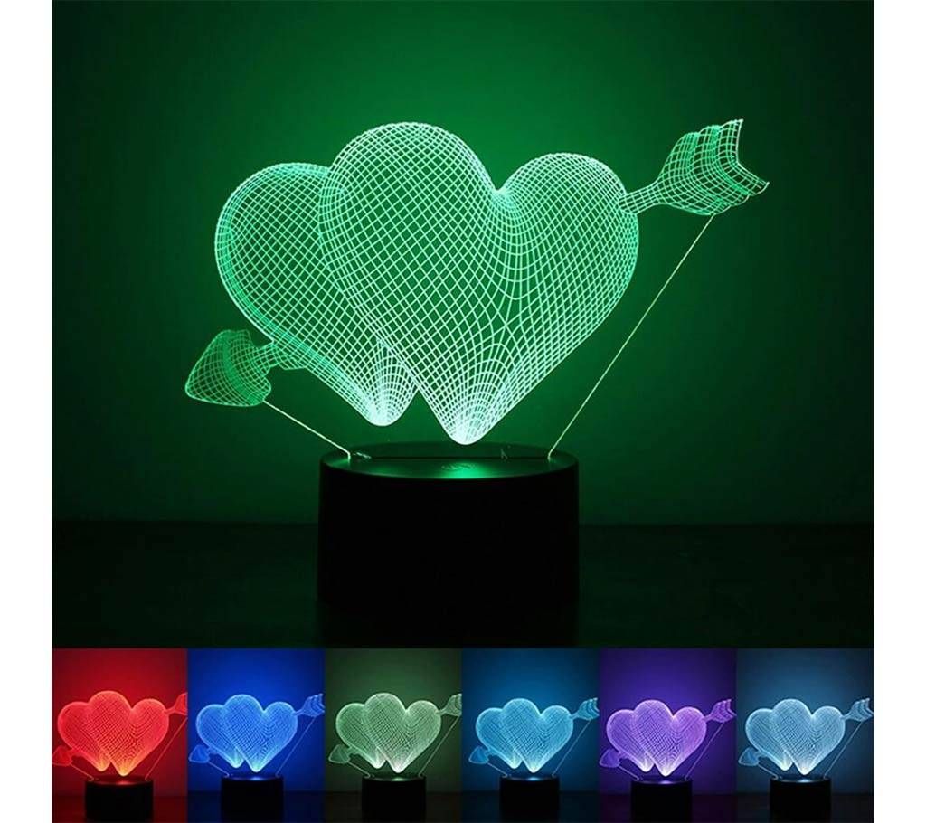 Valentine 3D LED Night Bulb