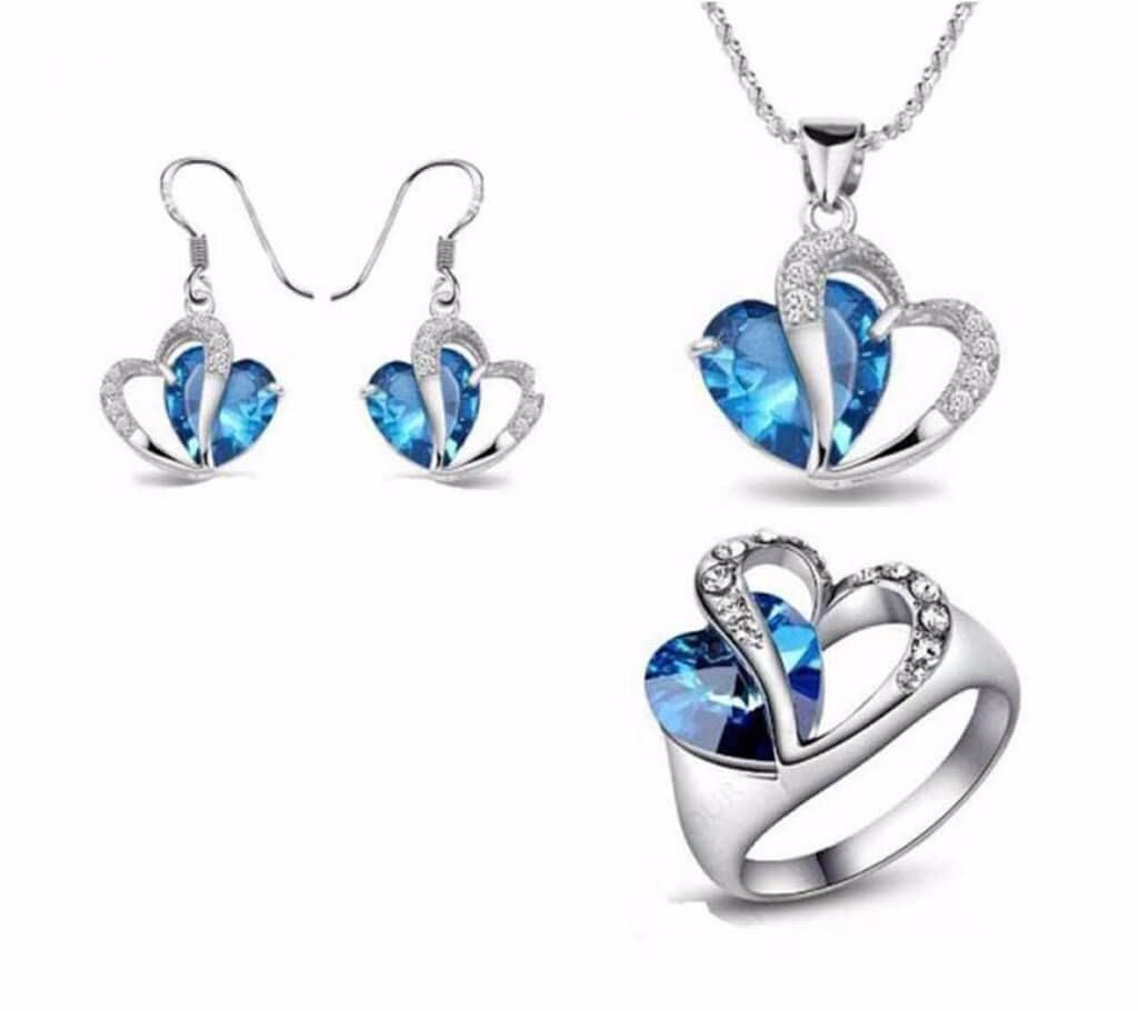 heart shape jewelry set For Valentine 
